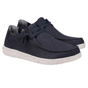 SKECHERS Men Streetwear Slip On Shoes - Relaxed Fit Air Cooled - NAVY